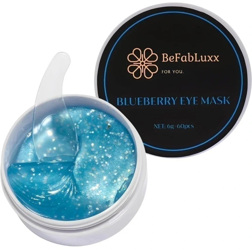 Under Eye Mask,Gel Pad (60 PCS) Blueberry Antioxidants Hyaluronic Acid Collagen